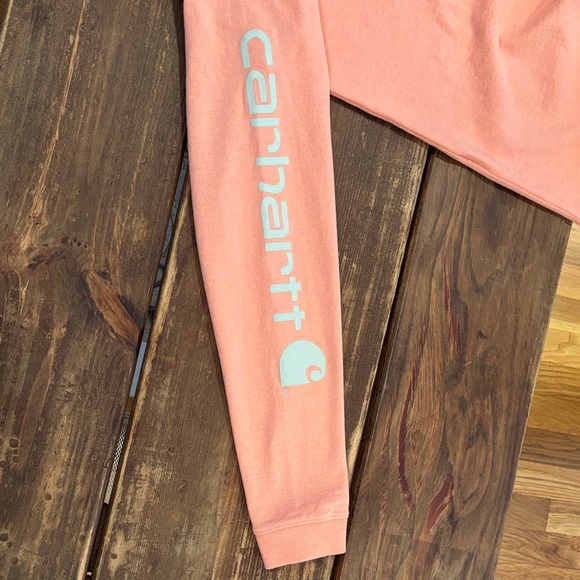Carhartt Men Long-Sleeve Tee with Sleeve Logo - Picture 5 of 8
